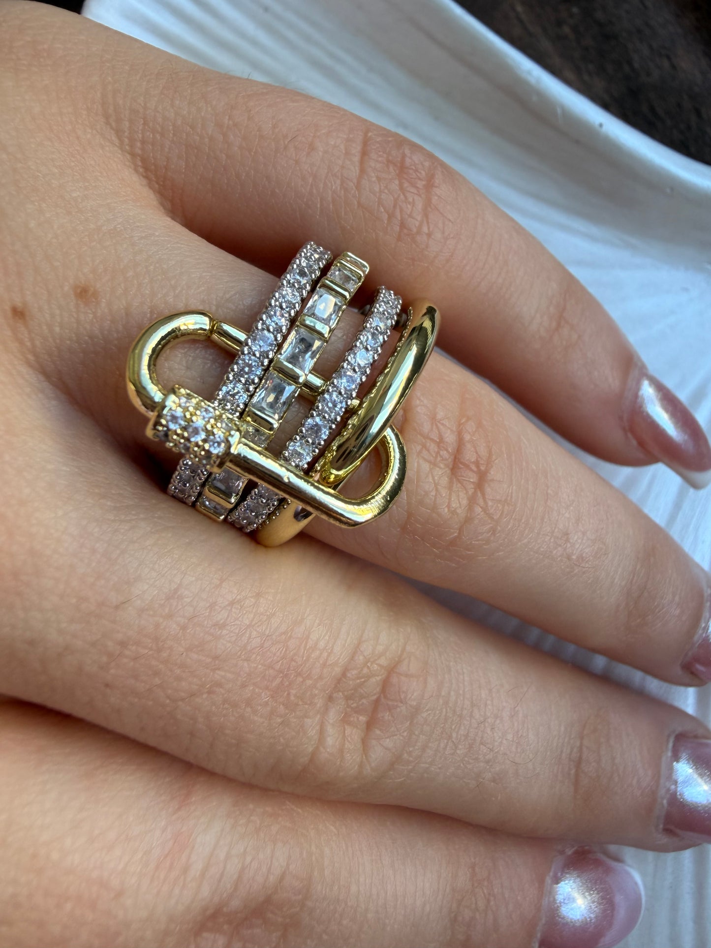 Gold & Silver 4’lü Kilit Yüzük