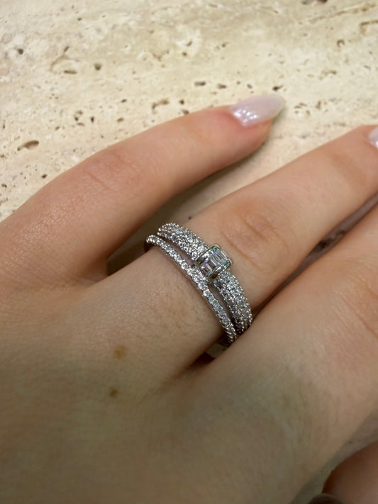 Silver 2’li Full Taşlı Yüzük