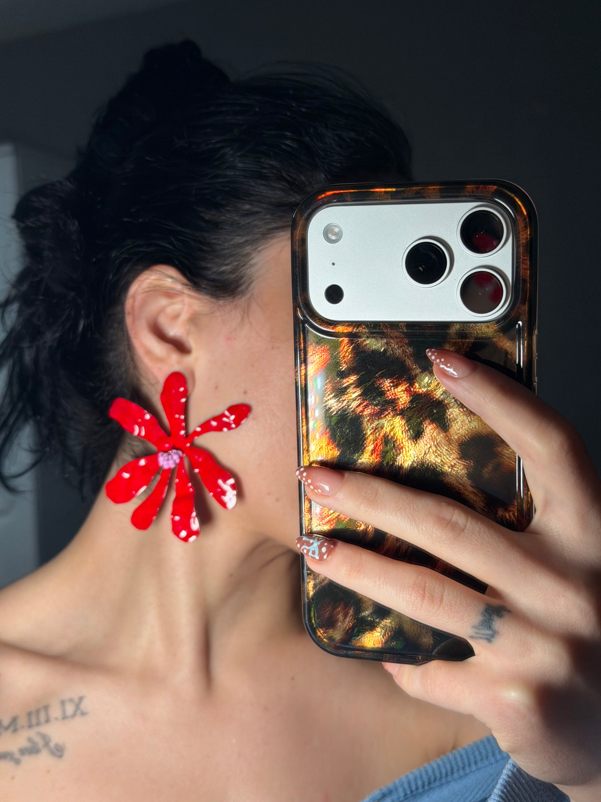 Ruby Bloom Küpe
