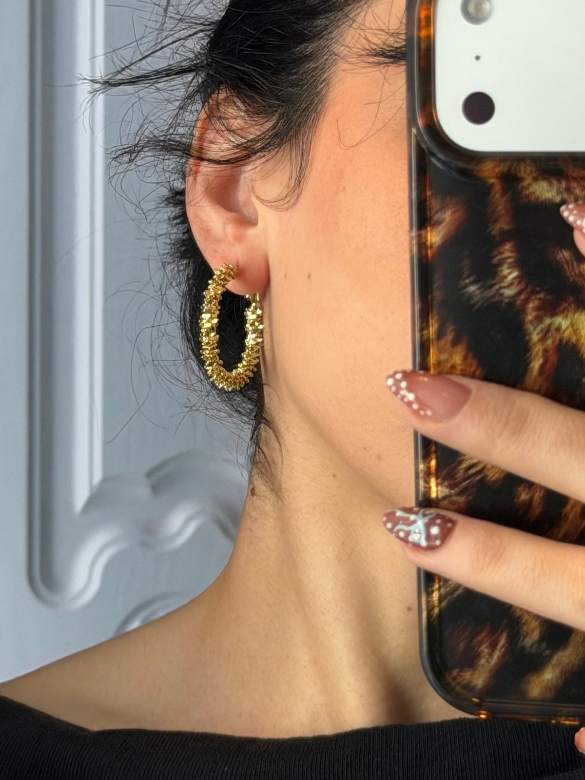 Gold Halka Küpe