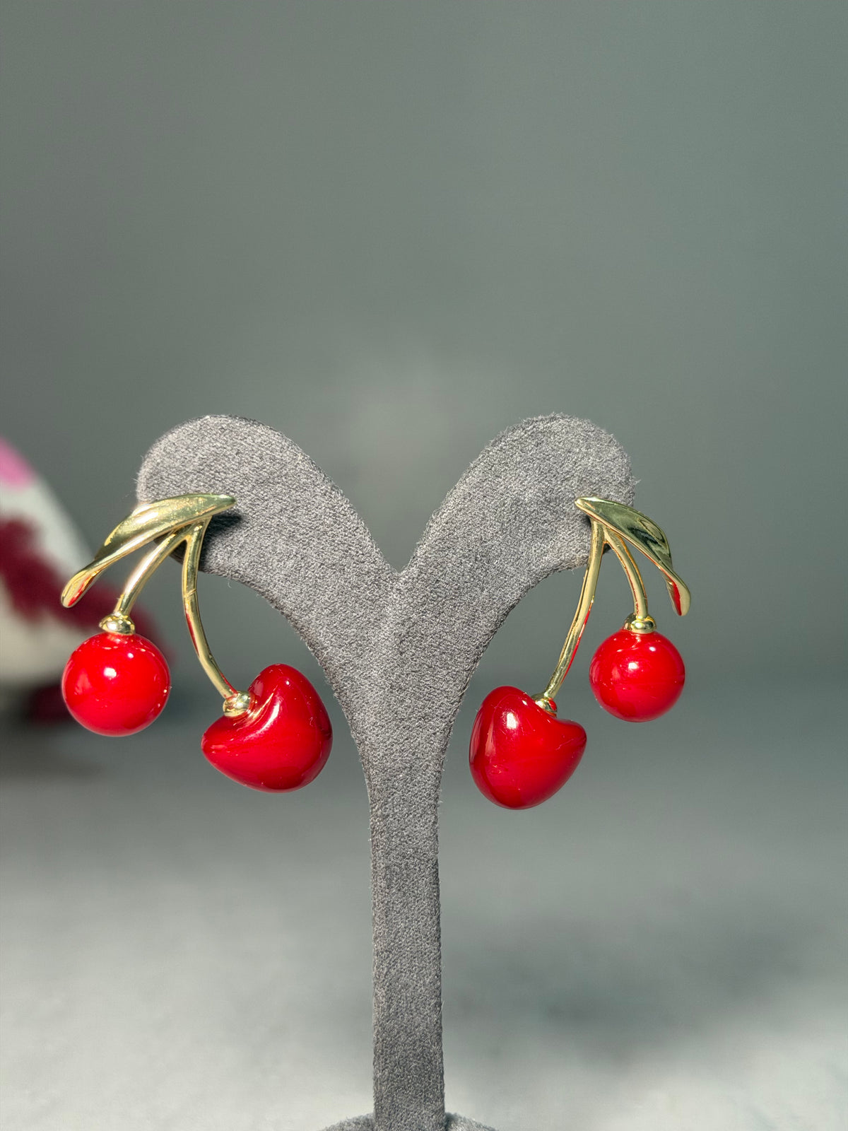 Gold Cherry Küpe