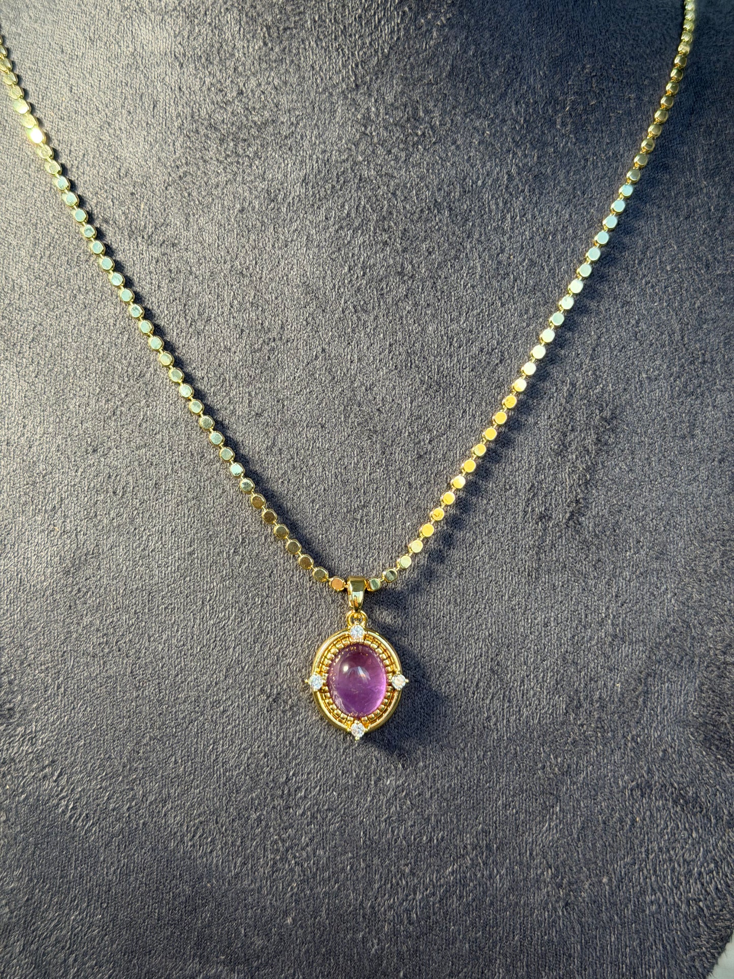 Gold Mor Lavinya Kolye