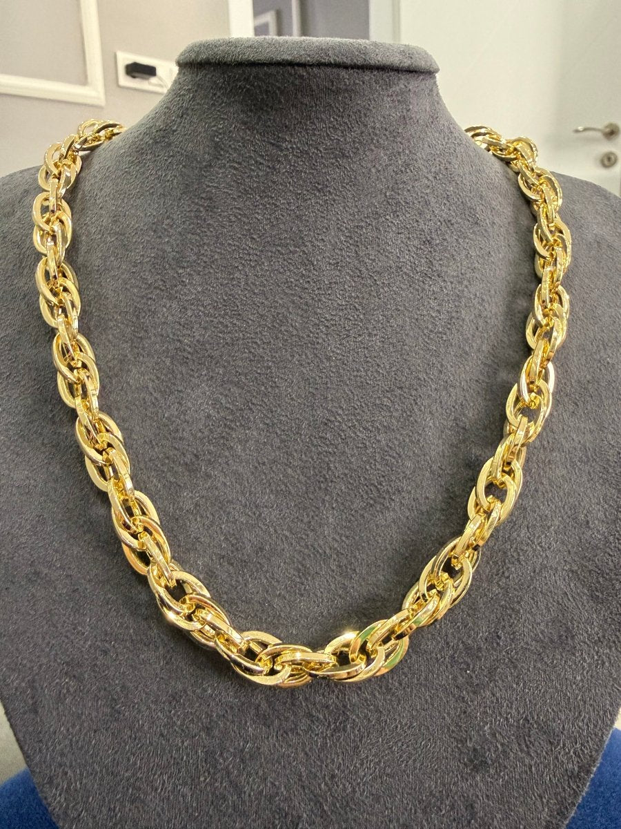 Gold Monaco Zincir Kolye - Muas Aksesuar