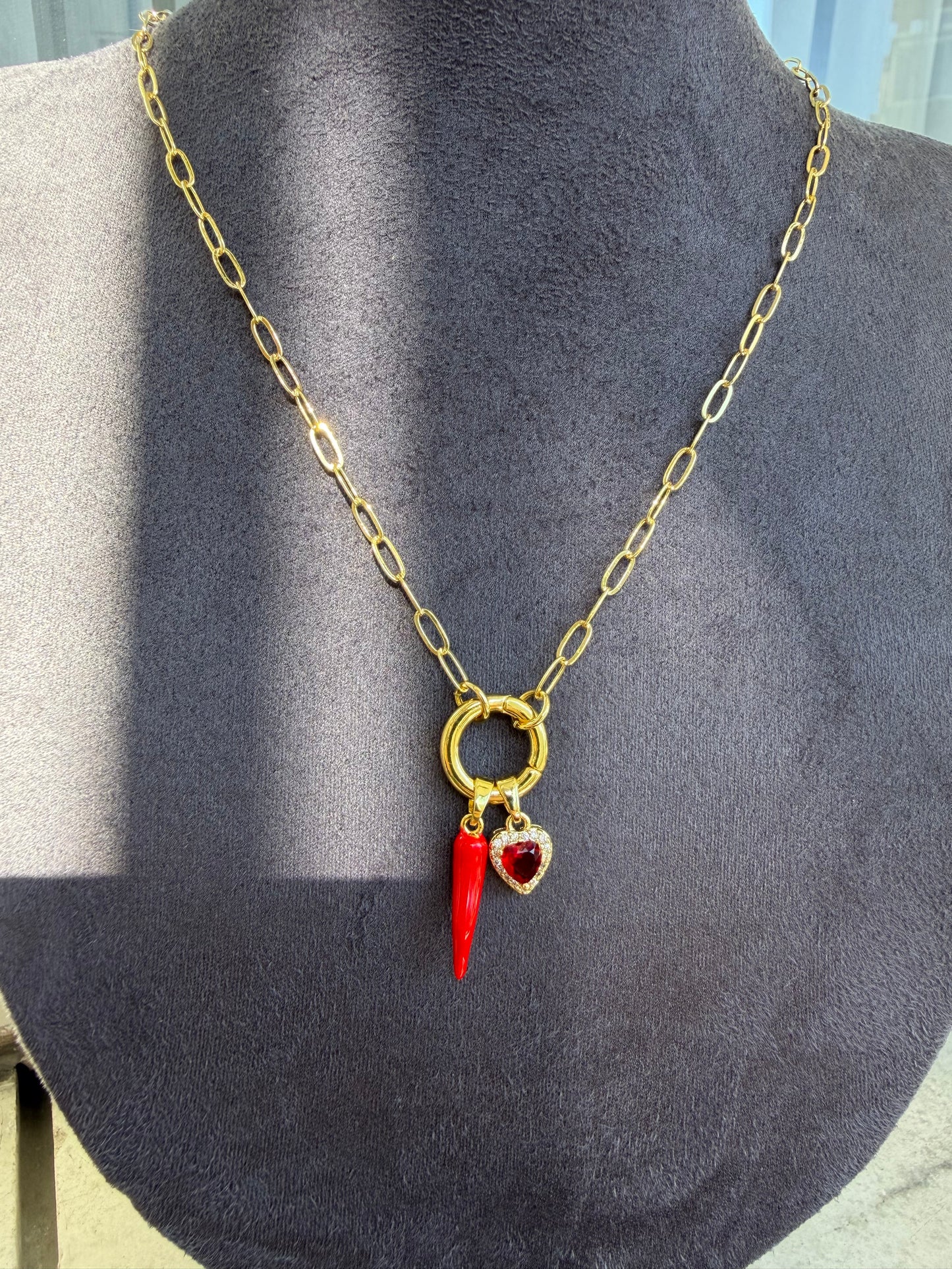 Gold Corno İtalyan Kolye