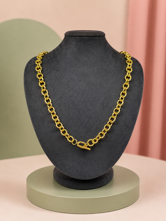 Gold Halka Zincir Kolye