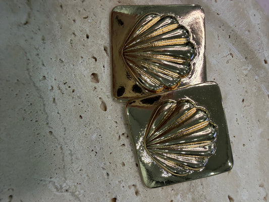 Gold Deniz Kabuğu Küpe