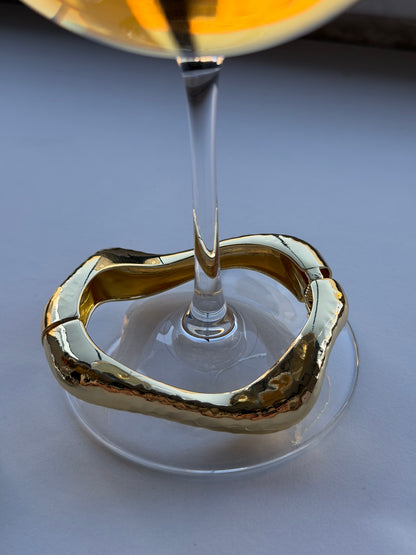 Gold Asimetrik Kelepçe Bileklik