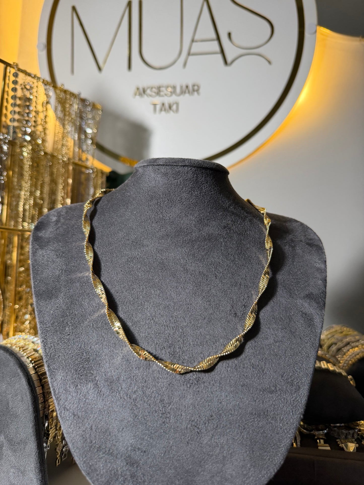 Gold Burma Zincir Kolye