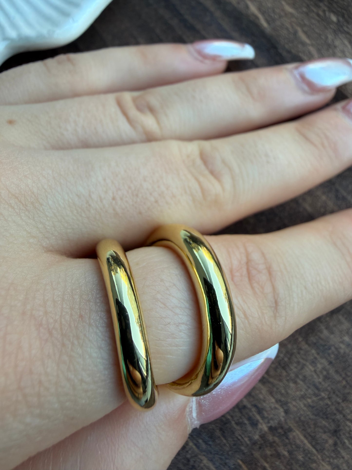 Gold İkili Victoria Yüzük