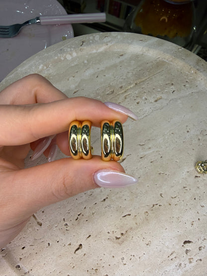 Gold 2’li Bombe Küpe