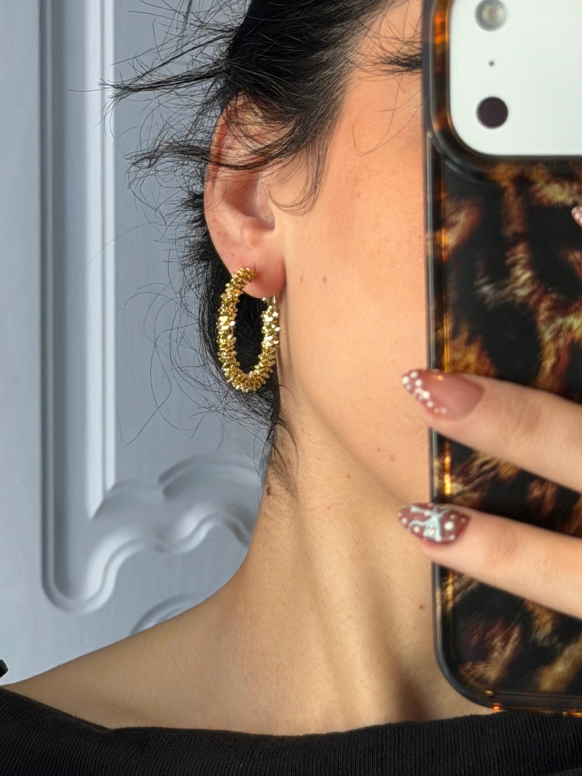 Gold Halka Küpe