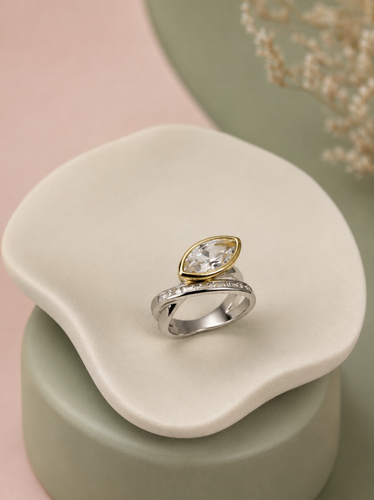 Silver & Gold 2’li Markiz Yüzük