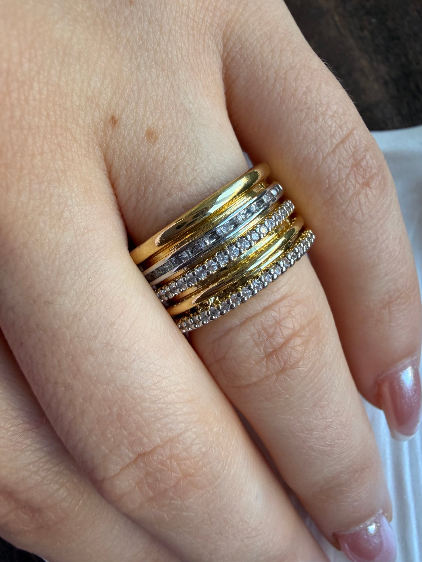 Gold & Silver Sofia Yüzük