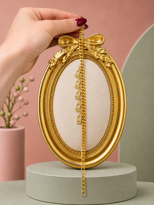 Gold Taşlı Bileklik
