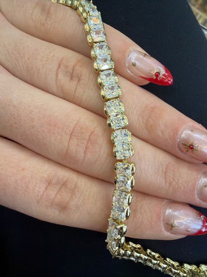 Gold Full Baget Taşlı Bileklik