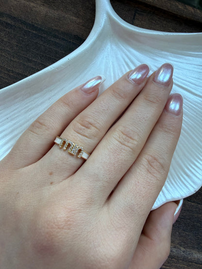 Gold Mineli Min Yüzük
