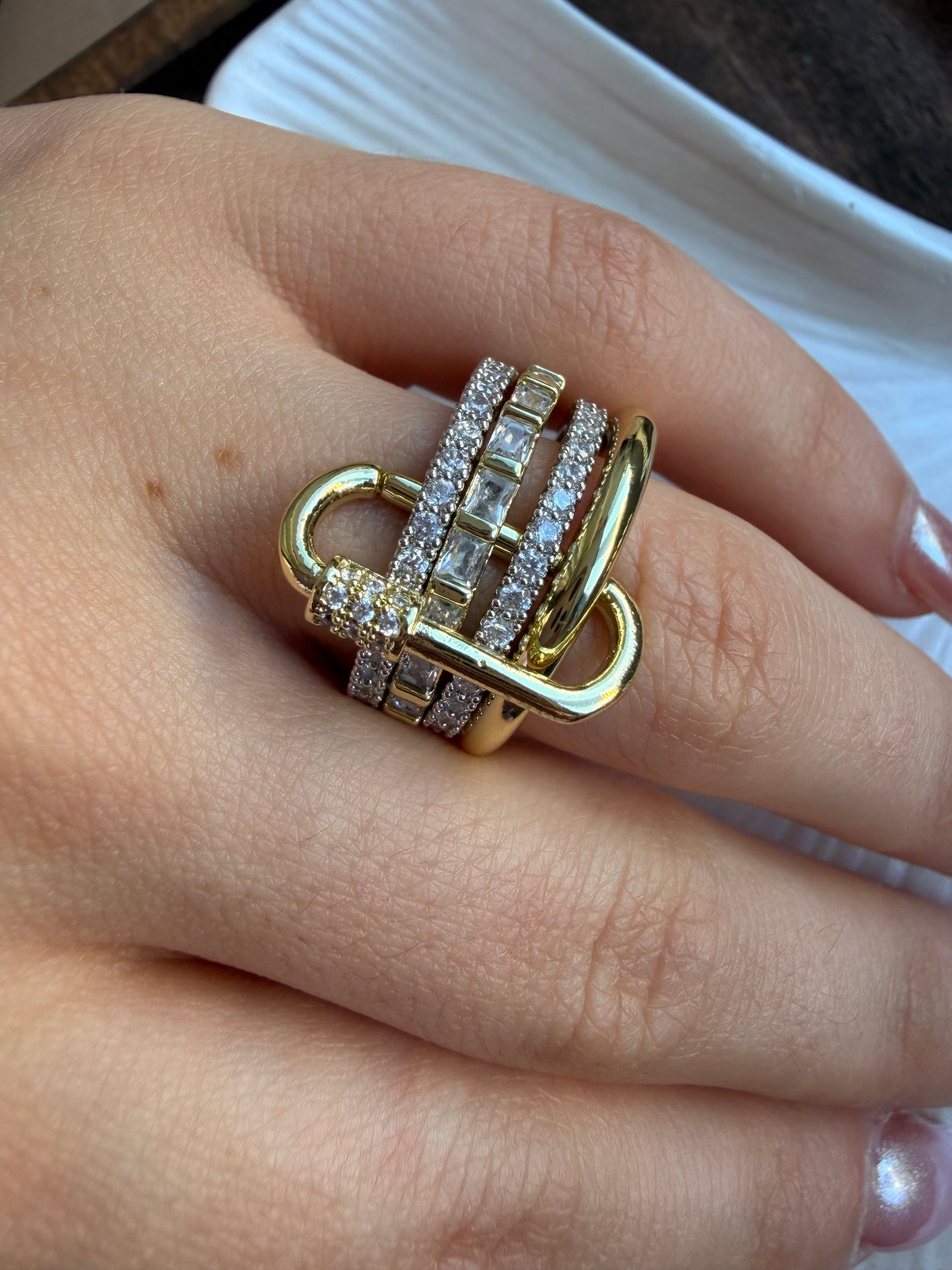 Gold & Silver 4’lü Kilit Yüzük