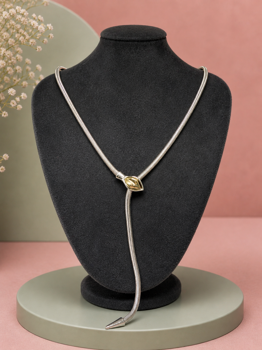 Silver Snake Tasarım Kolye