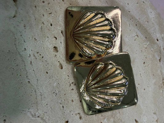 Gold Deniz Kabuğu Küpe