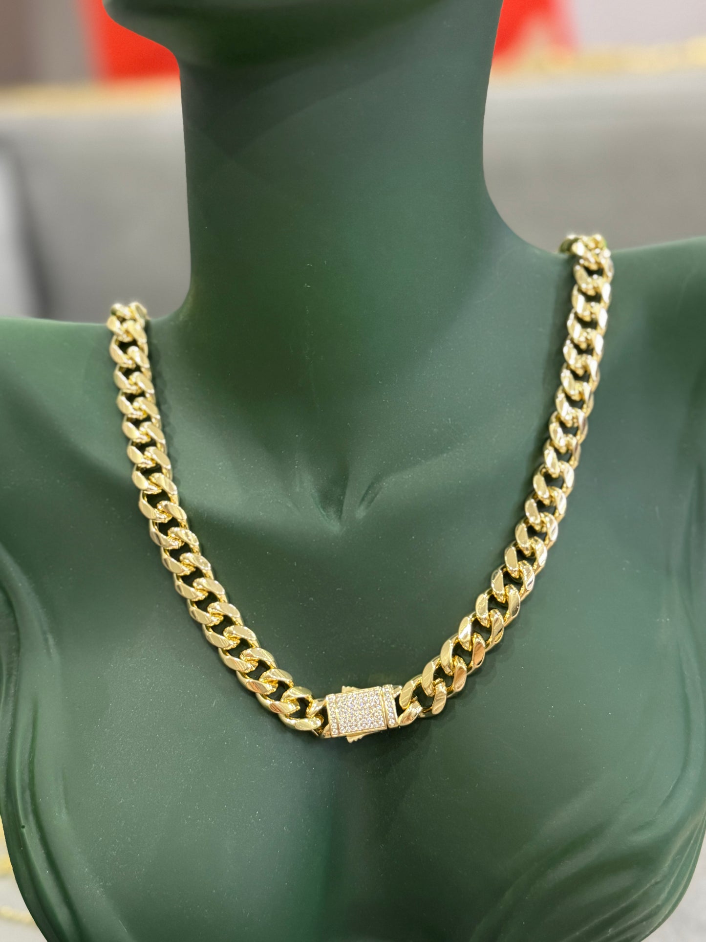 Gold 55 cm Taşlı Gurmet Zincir