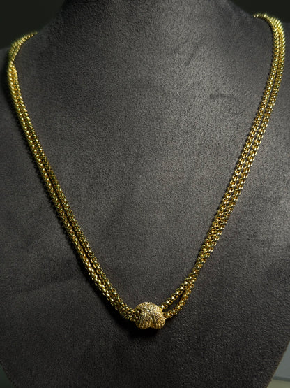Gold Lumière Düğüm Kolye