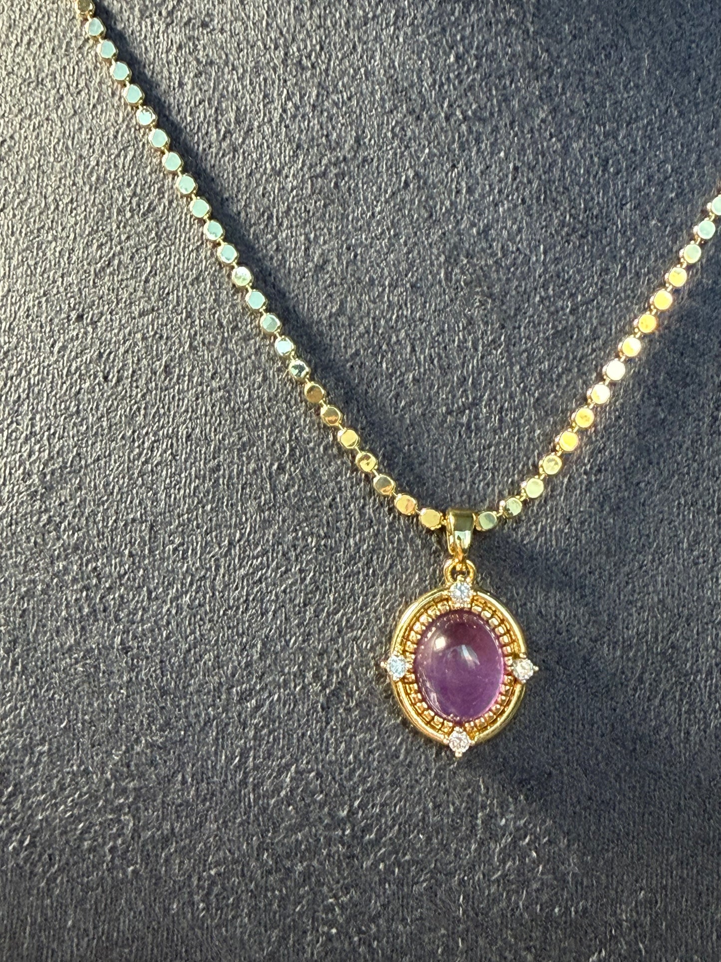 Gold Mor Lavinya Kolye
