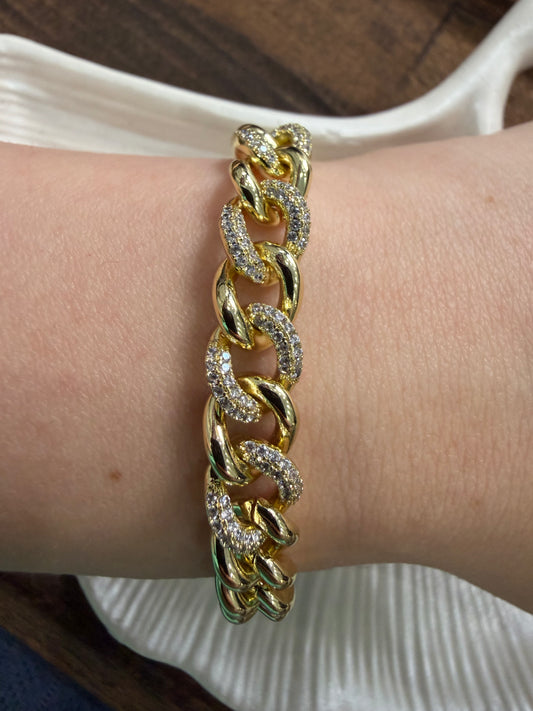 Gold Taşlı Empire Bileklik