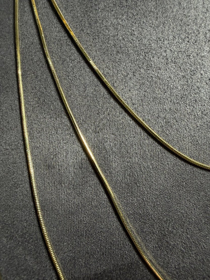 Gold 3’lü İnce İtalyan Kolye - Muas Aksesuar