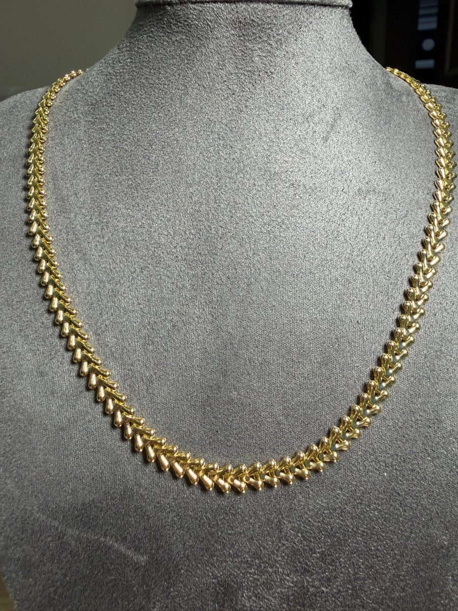 Gold Başak Zincir Kolye - Muas Aksesuar