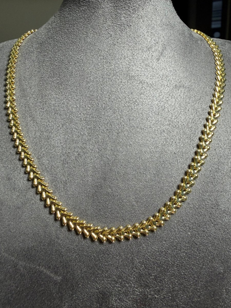 Gold Başak Zincir Kolye - Muas Aksesuar