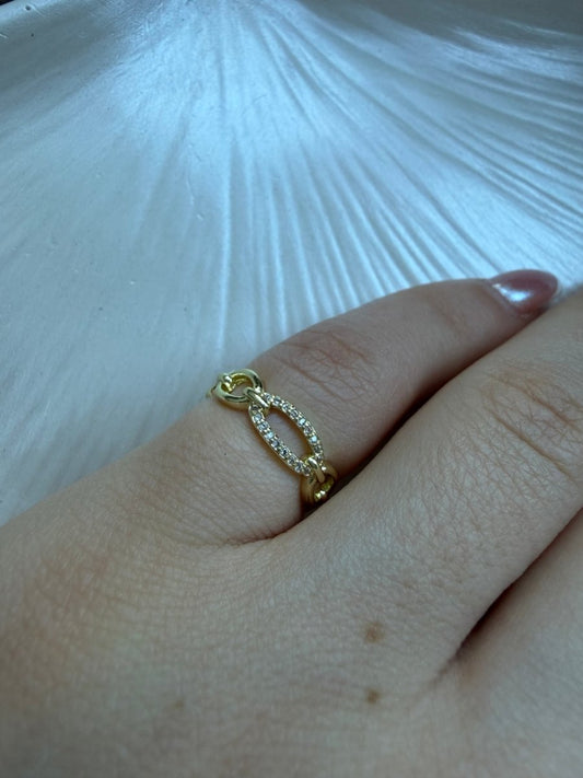 Gold Halat Serçe Parmak Yüzüğü - Muas Aksesuar