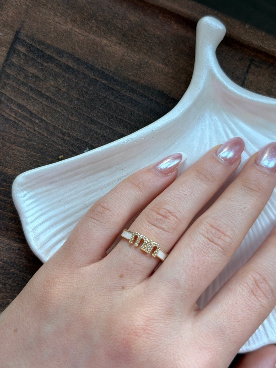 Gold Mineli Min Yüzük - Muas Aksesuar