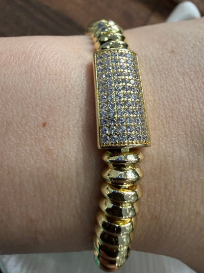 Gold Taşlı Impera Bileklik - Muas Aksesuar