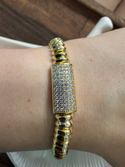 Gold Taşlı Impera Bileklik - Muas Aksesuar