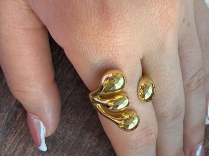Gold Tutanel Yüzük - Muas Aksesuar