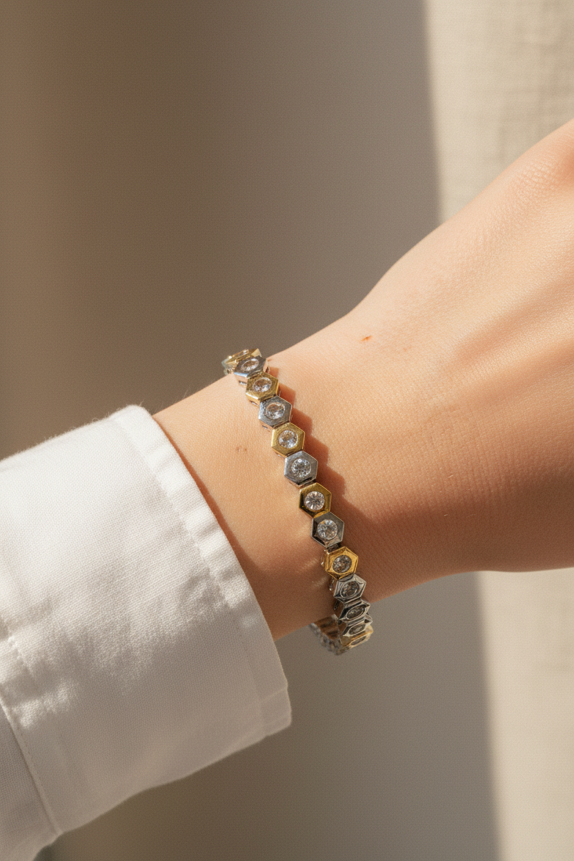 Gold Silver Altıgen – Lifestyle 1