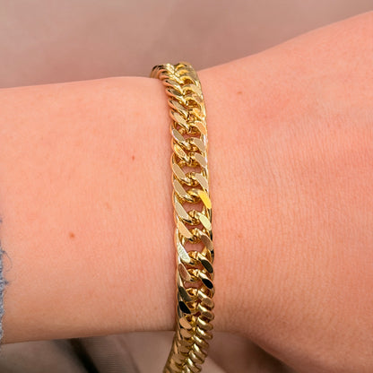 Gold Düz Zincir Bileklik