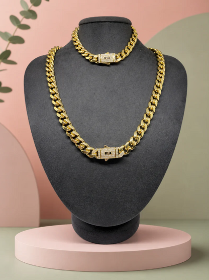 Gold Gurmet Zincir Kolye & Bileklik